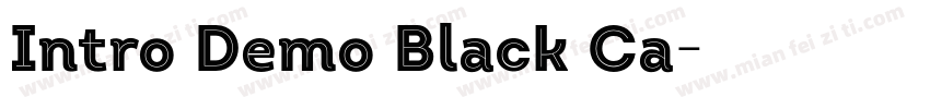 Intro Demo Black Ca字体转换